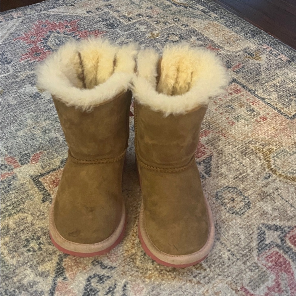 Brown Bailey Bow II Toddler Uggs